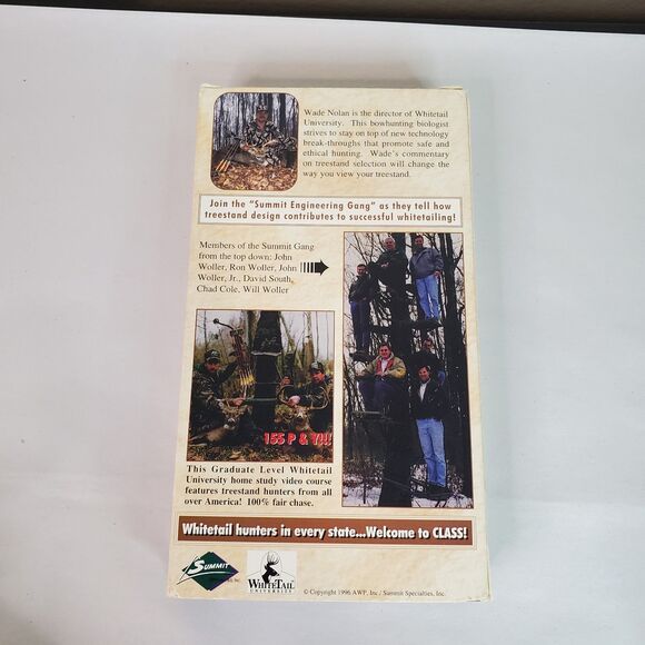 Whitetail Set-Up 13 Successful Hunts VHS 1996 WhiteTail University 90 Min Deer - Picture 2 of 8
